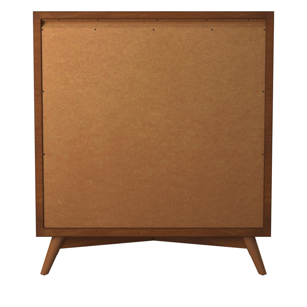 Brown Solid Wood Four Drawer Chest By Homeroots | Dressers | Modishstore - 5