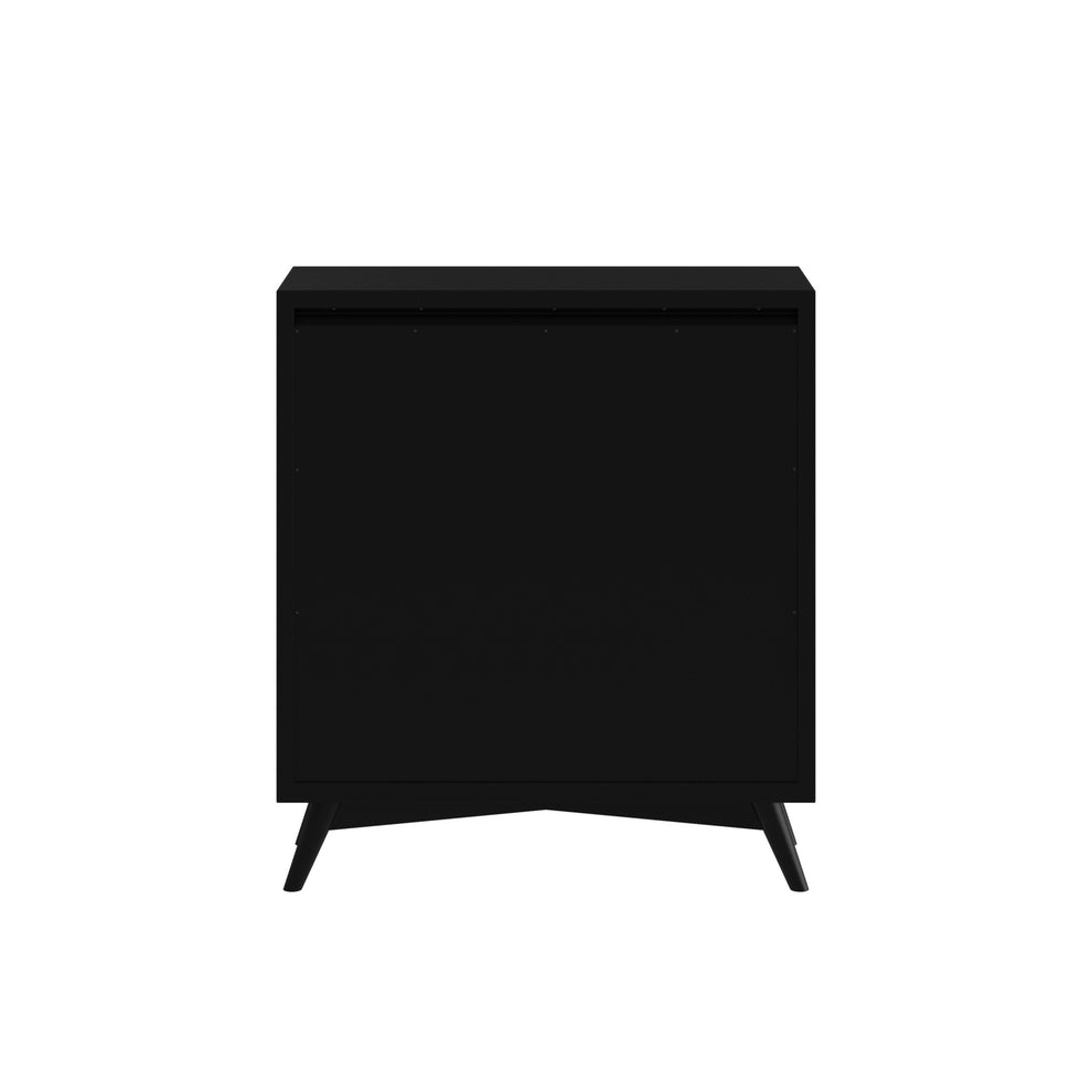 Black Solid Wood Four Drawer Chest By Homeroots | Dressers | Modishstore - 8