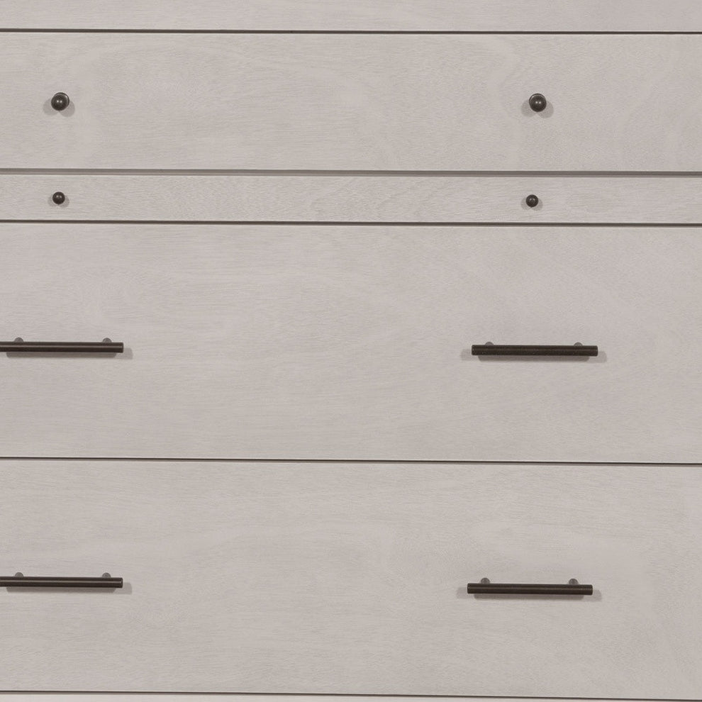 Gray Solid Wood Four Drawer Chest By Homeroots | Dressers | Modishstore - 4
