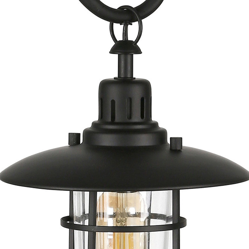 Black Metal Arched Table Lamp With Black Cage Shade By Homeroots | Table Lamps | Modishstore - 6