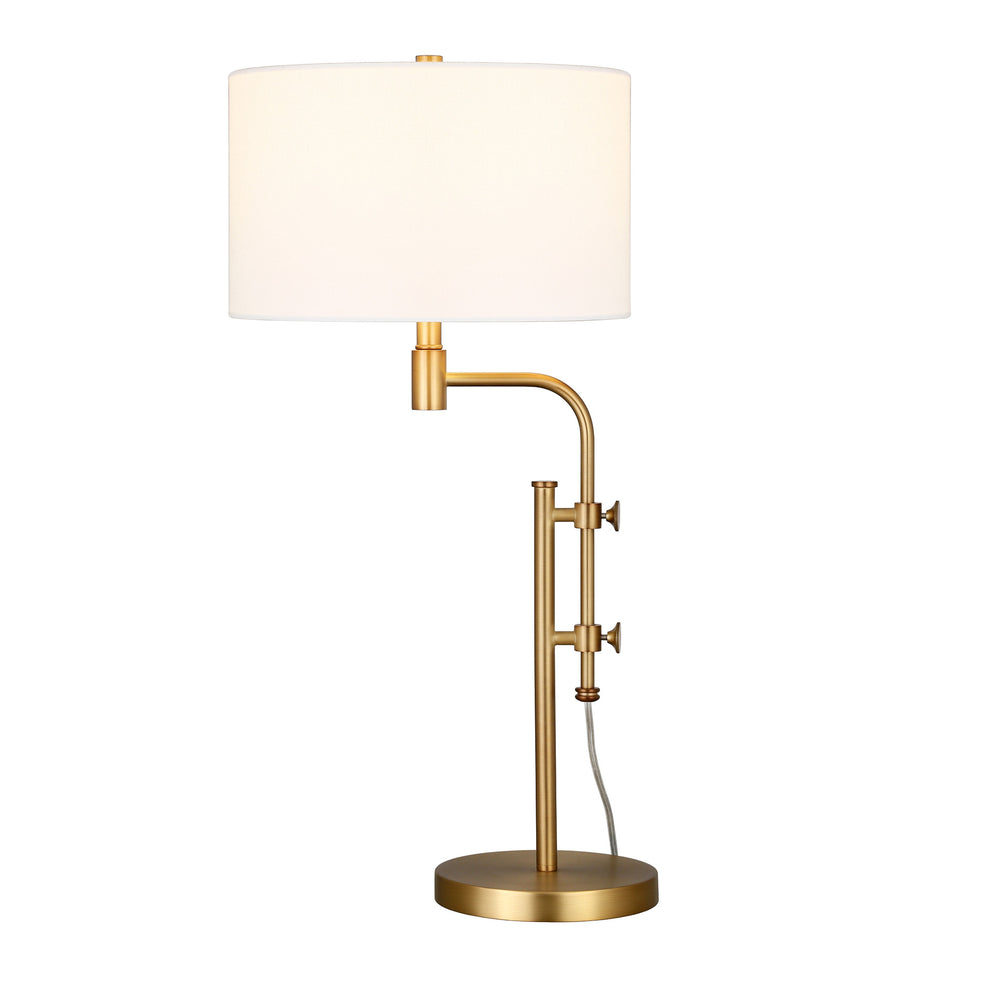 Brass Metal Arched Table Lamp With Clear Dome Shade By Homeroots | Table Lamps | Modishstore - 8
