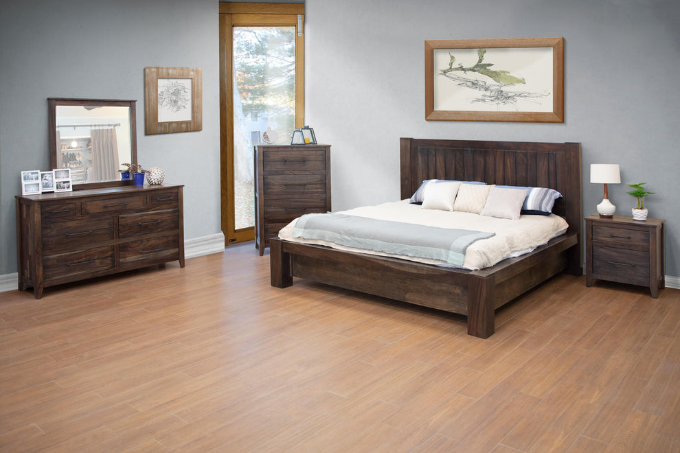 Natural Solid Wood Seven Drawer Double Dresser By Homeroots | Dressers | Modishstore - 4