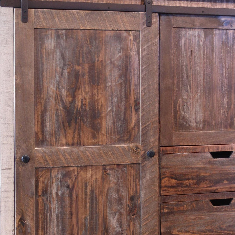 Brown Solid Wood Three Drawer Gentlemans Chest By Homeroots | Dressers | Modishstore - 4