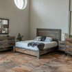 Brown and Gray Solid Wood Three Drawer Chest By Homeroots | Dressers | Modishstore - 4