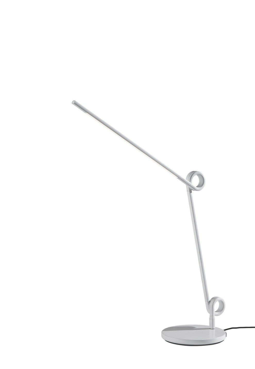 White Metal Novelty Desk Table Lamp By Homeroots | Table Lamps | Modishstore - 2