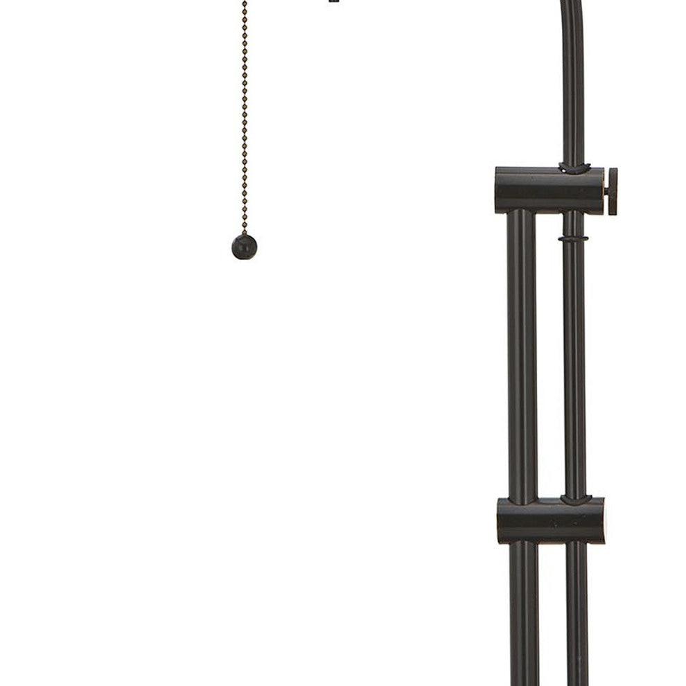 Bronze Metal Adjustable Table Lamp With Bronze Rectangular Shade By Homeroots | Table Lamps | Modishstore - 3