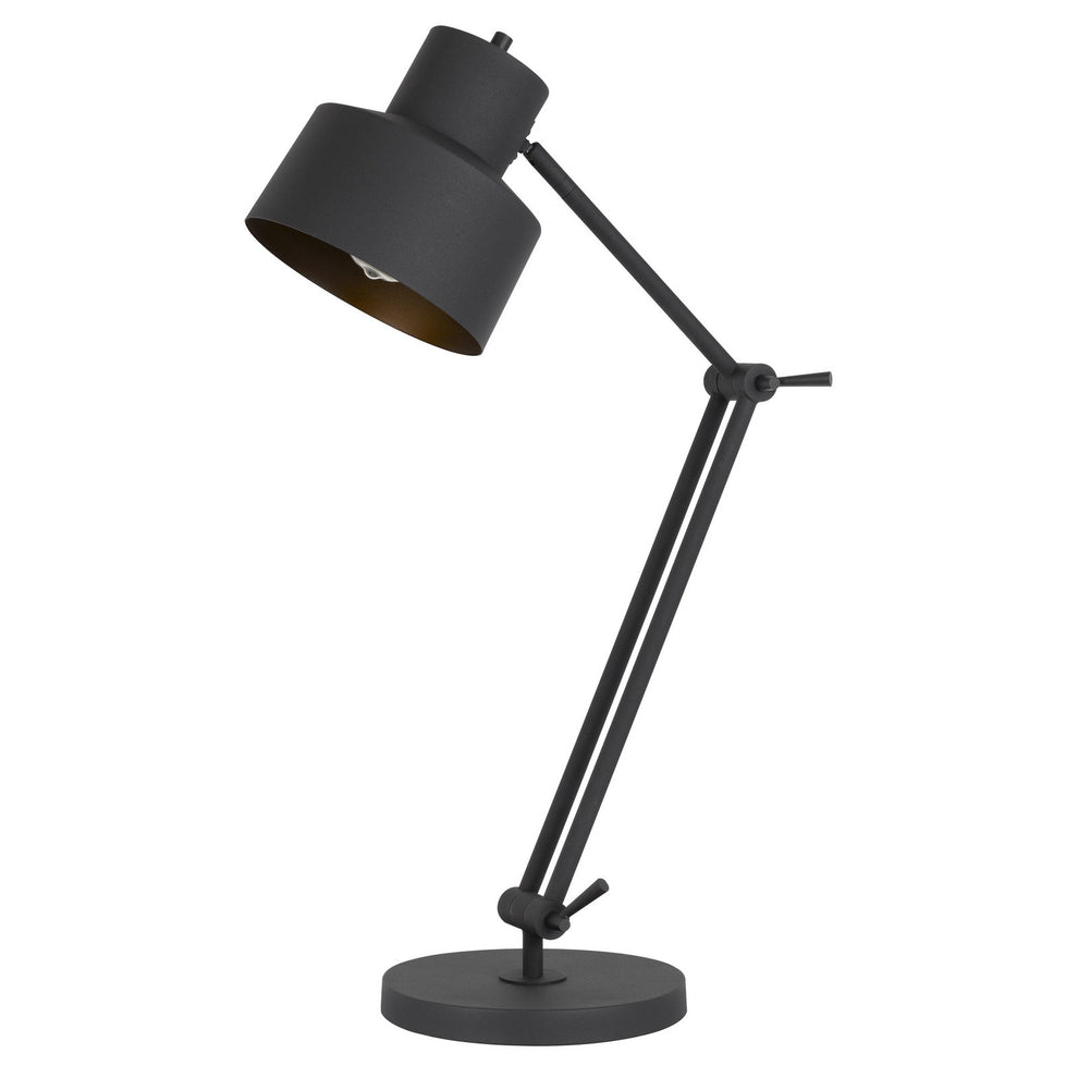 Black Metal Adjustable Desk Table Lamp By Homeroots | Table Lamps | Modishstore - 5