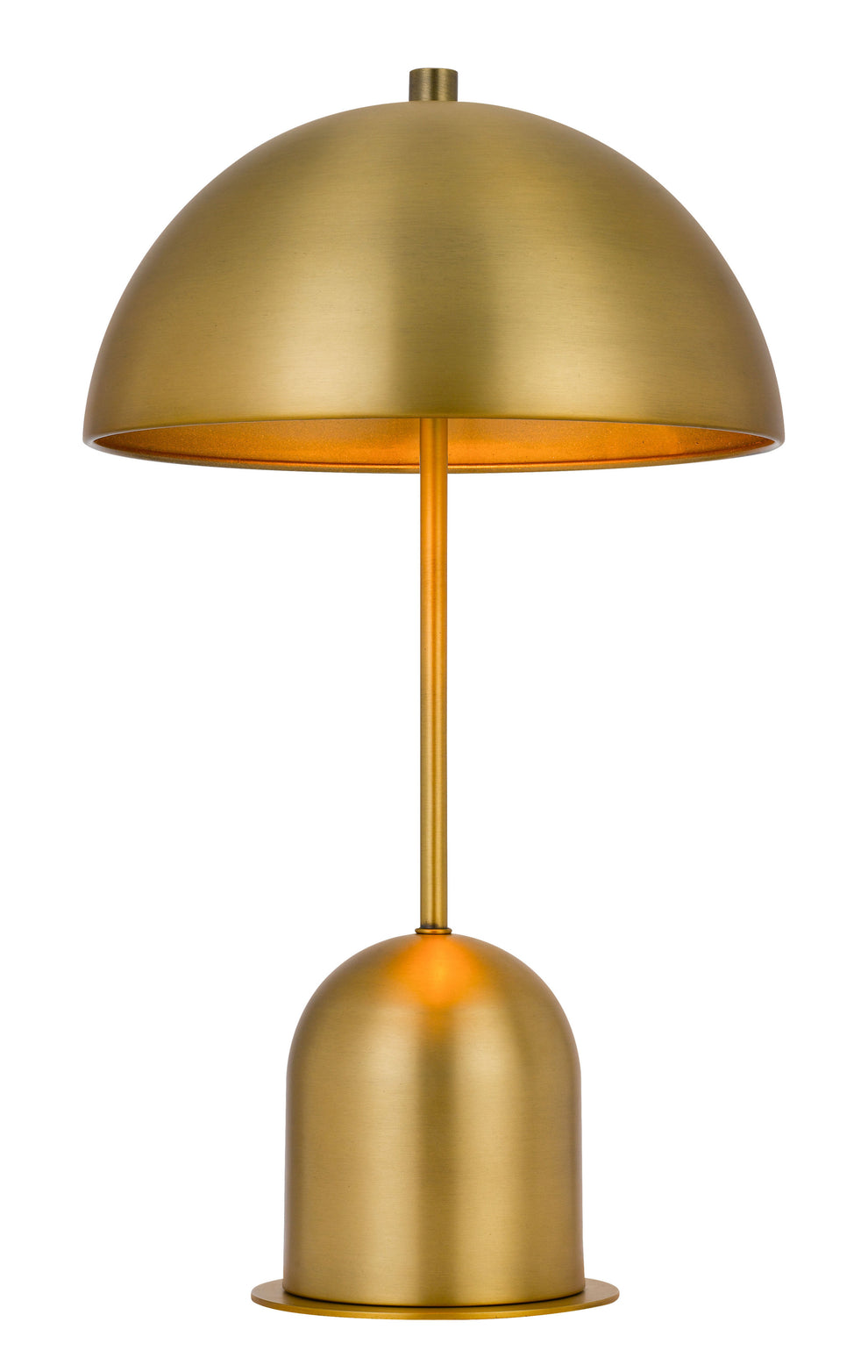 Antiqued Brass Metal Novelty Desk Lamp With Antiqued Brass Dome Shade By Homeroots | Table Lamps | Modishstore - 4