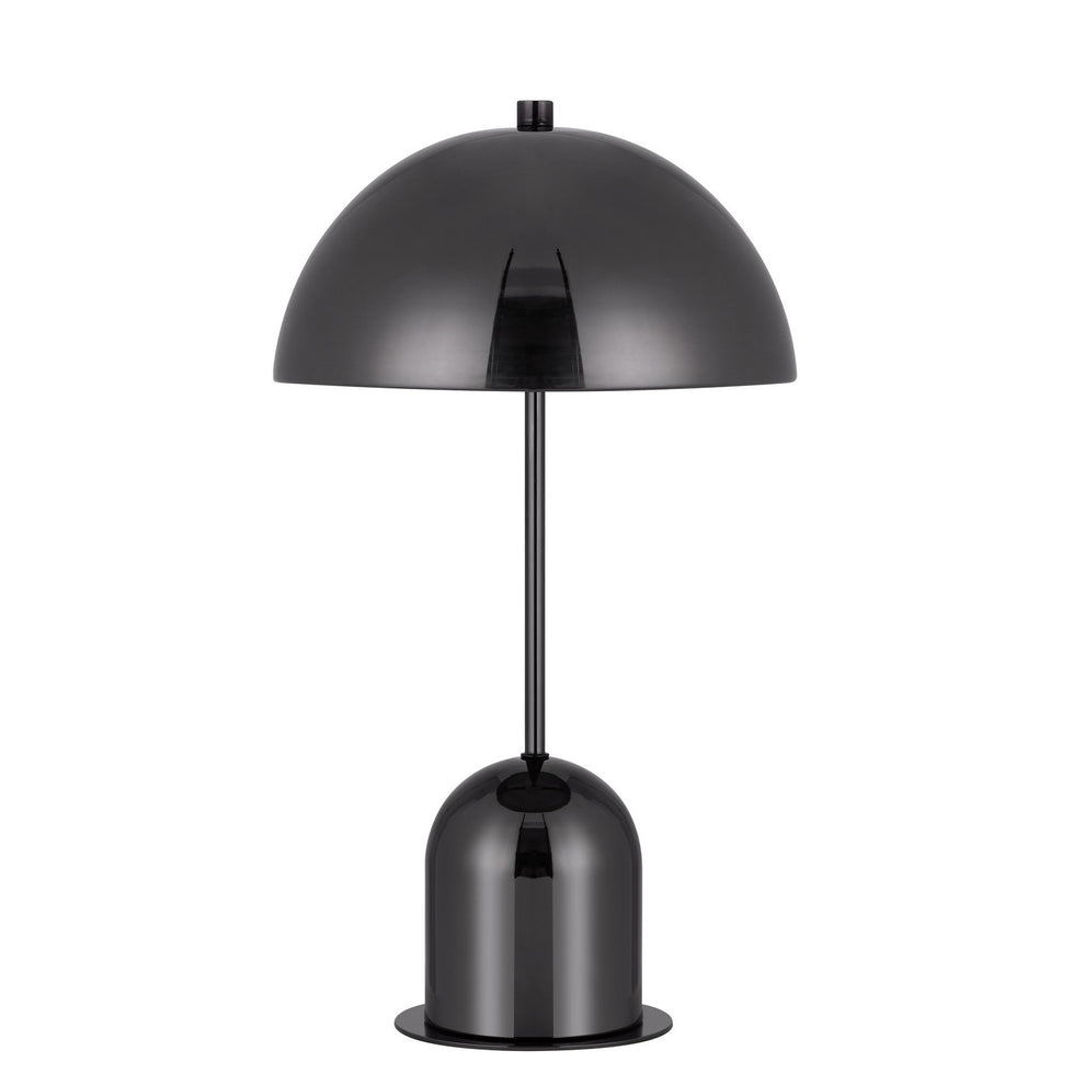 Gunmetal Dark Gray Desk Table Lamp With Half Dome Shade By Homeroots | Table Lamps | Modishstore - 5