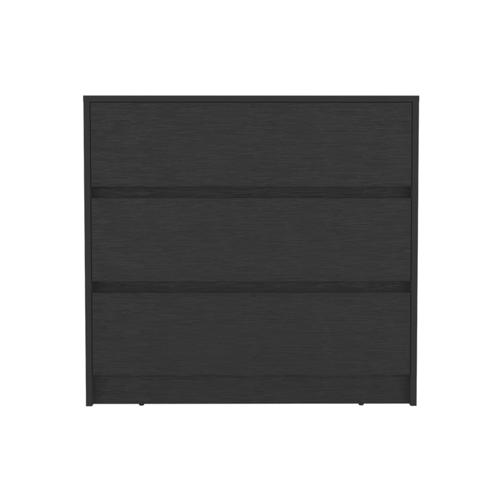 Black Three Drawer Dresser By Homeroots | Dressers | Modishstore - 2
