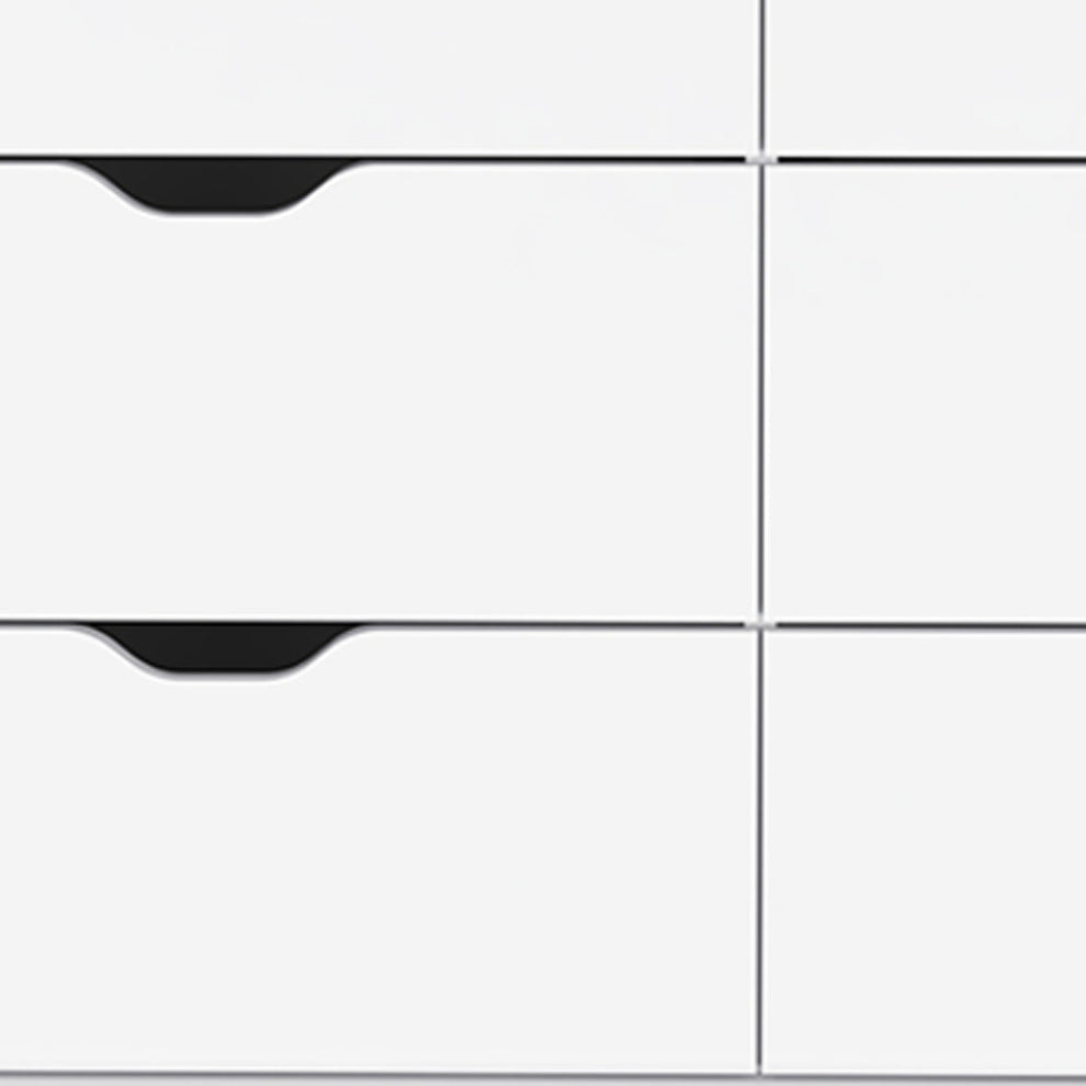 White Four Drawer Dresser By Homeroots | Dressers | Modishstore - 5