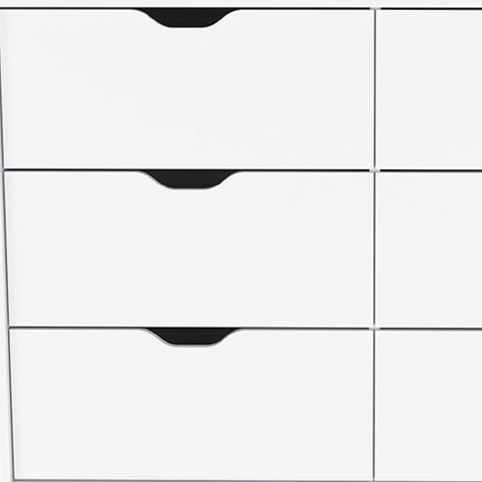 White Four Drawer Dresser By Homeroots | Dressers | Modishstore - 6