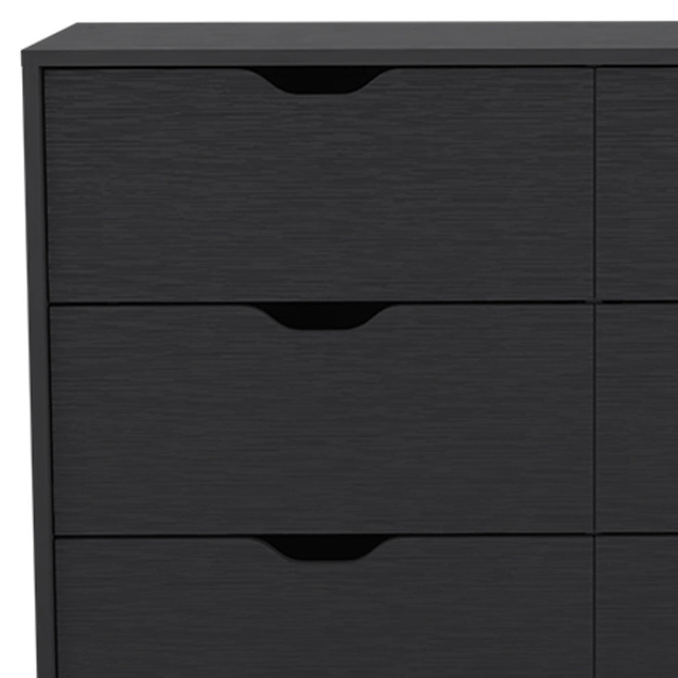 Black Four Drawer Dresser By Homeroots | Dressers | Modishstore - 5