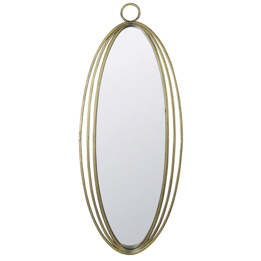 Orella Mirror, Brass - Oval By HomArt | Mirrors | Modishstore