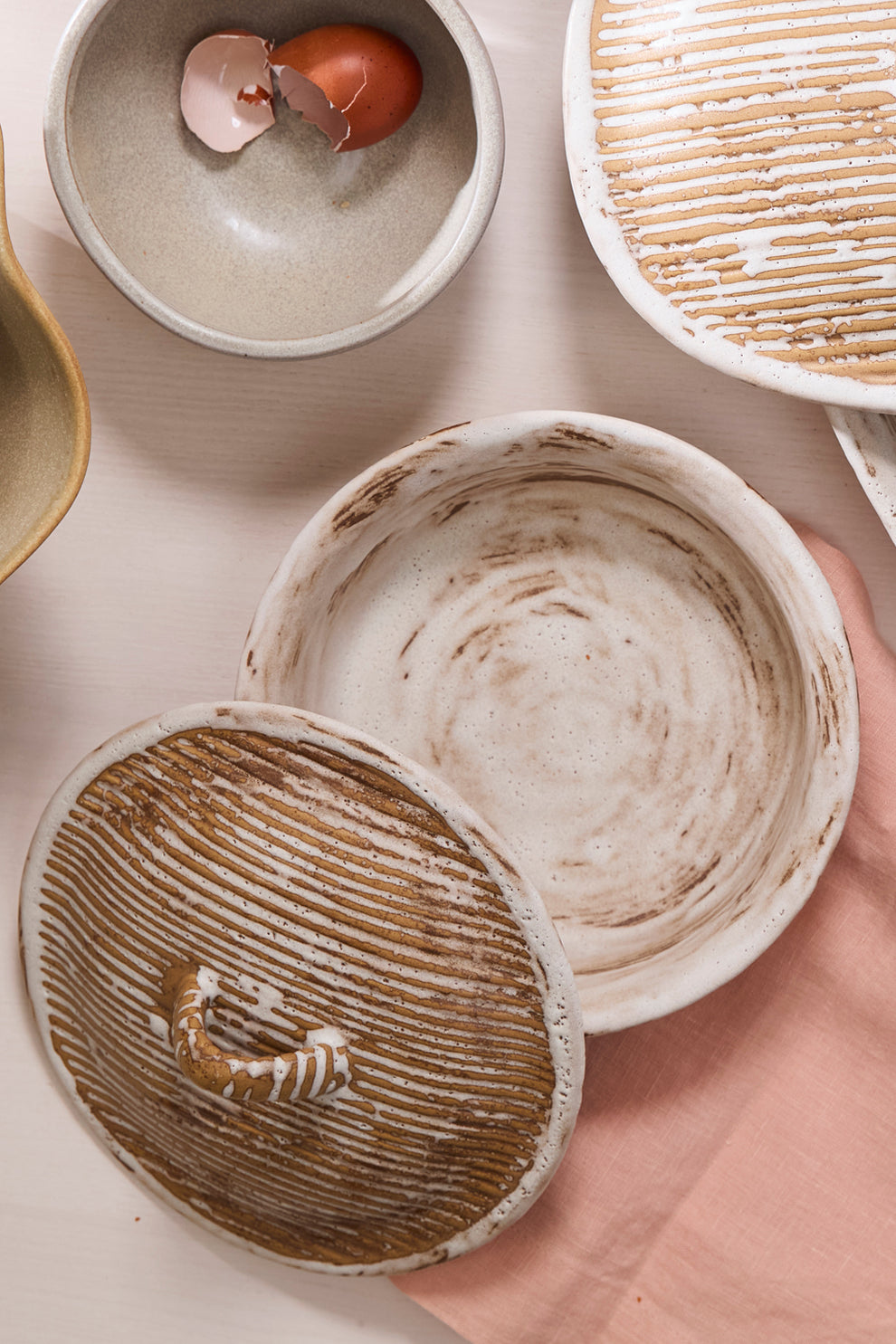 Sycamore Lidded Dish Set of 2 By Accent Decor | Planters, Troughs & Cachepots | Modishstore - 9