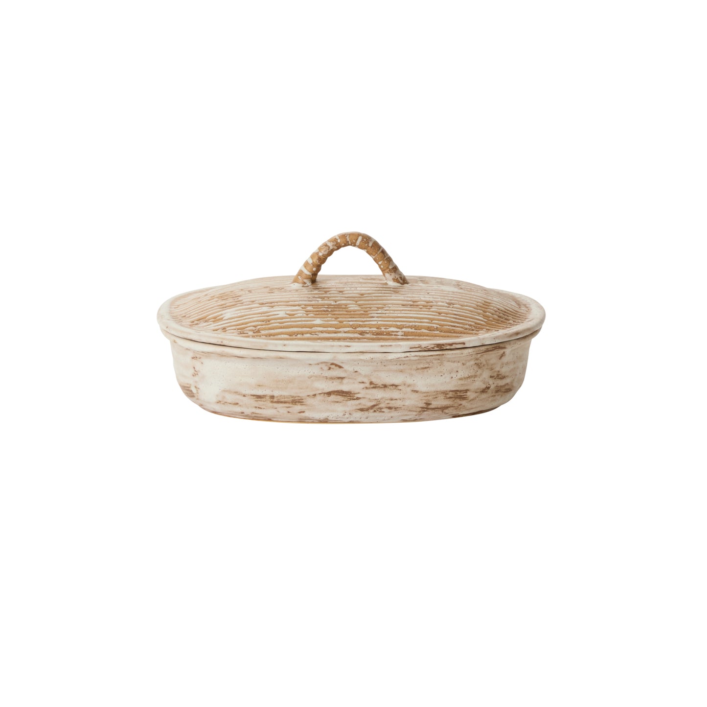 Sycamore Lidded Dish Set of 2 By Accent Decor | Planters, Troughs & Cachepots | Modishstore - 2