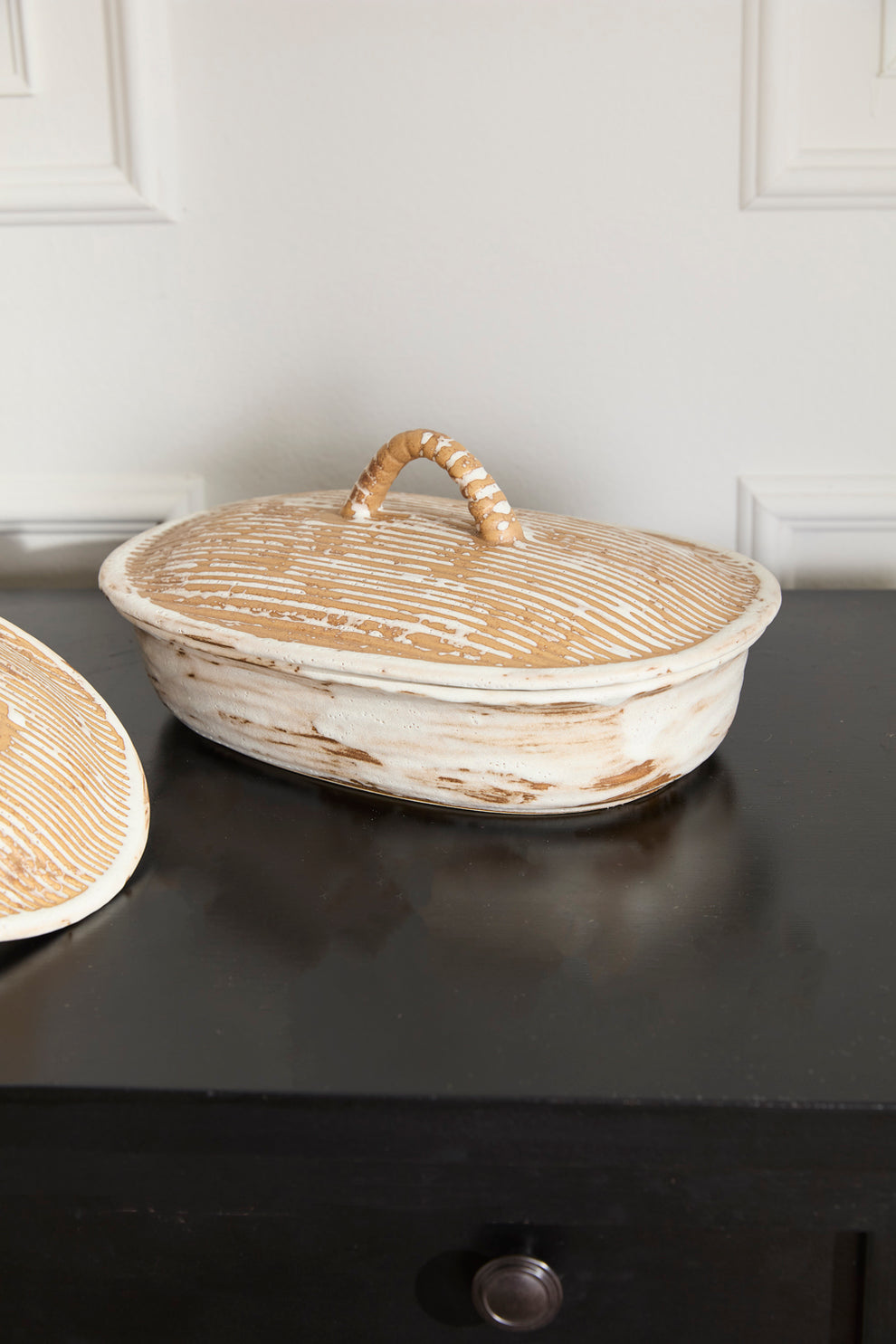 Sycamore Lidded Dish Set of 2 By Accent Decor | Planters, Troughs & Cachepots | Modishstore - 5