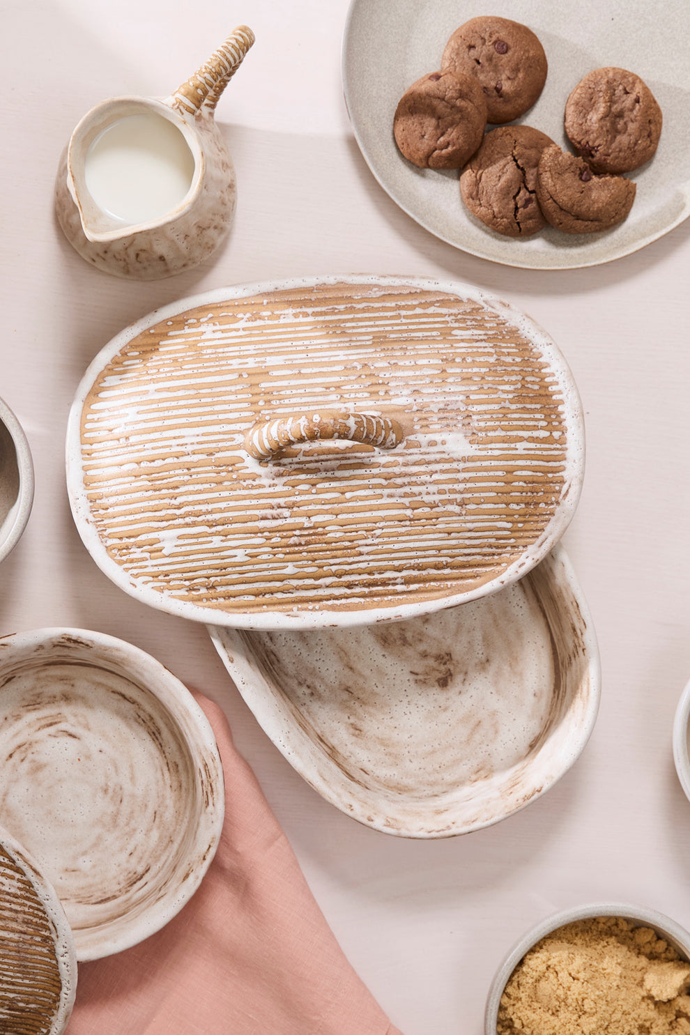 Sycamore Lidded Dish Set of 2 By Accent Decor | Planters, Troughs & Cachepots | Modishstore - 6