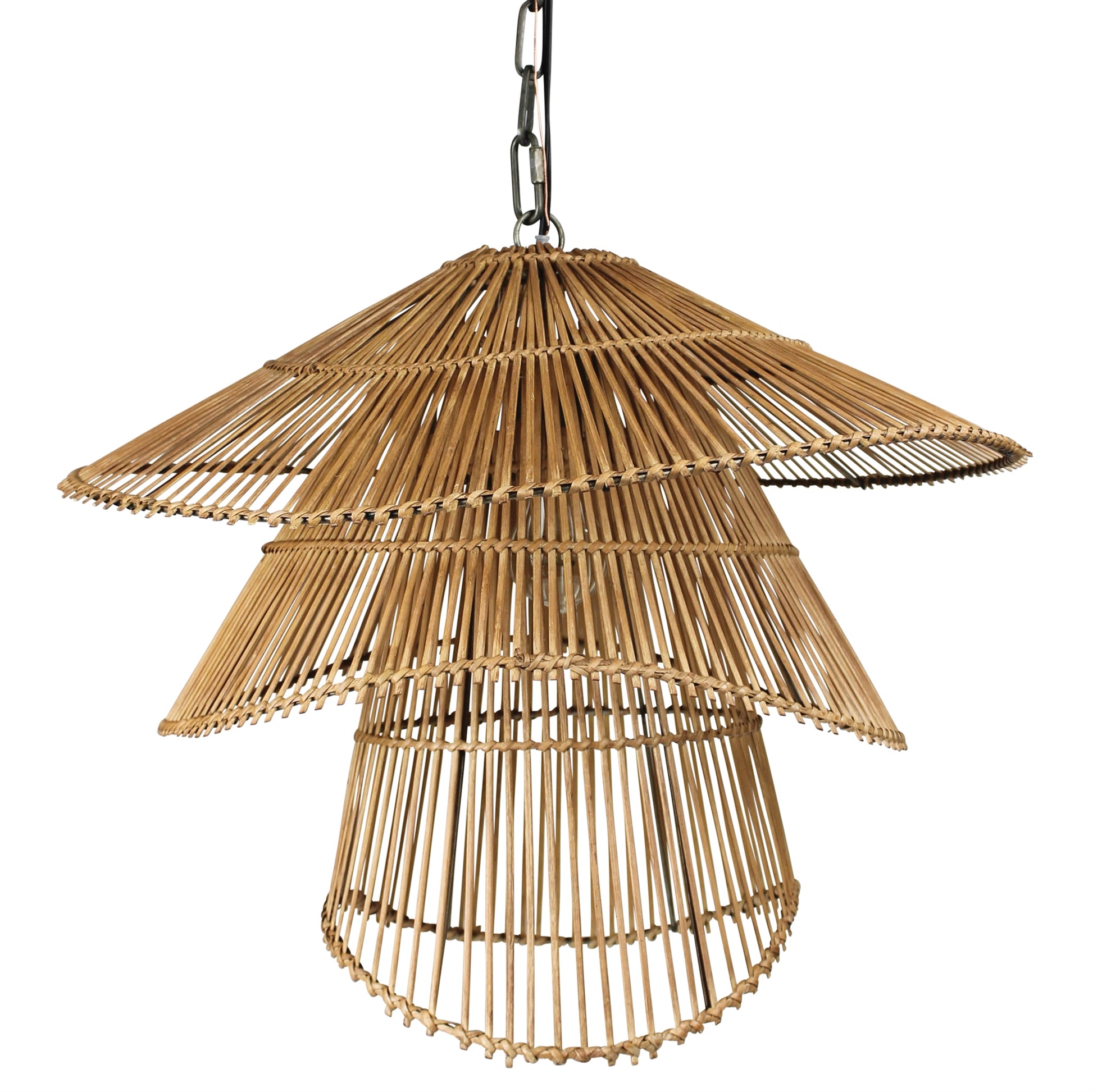 Cairo Pendant, Rattan Set Of 4 By HomArt | Pendant Lamps | Modishstore - 1
