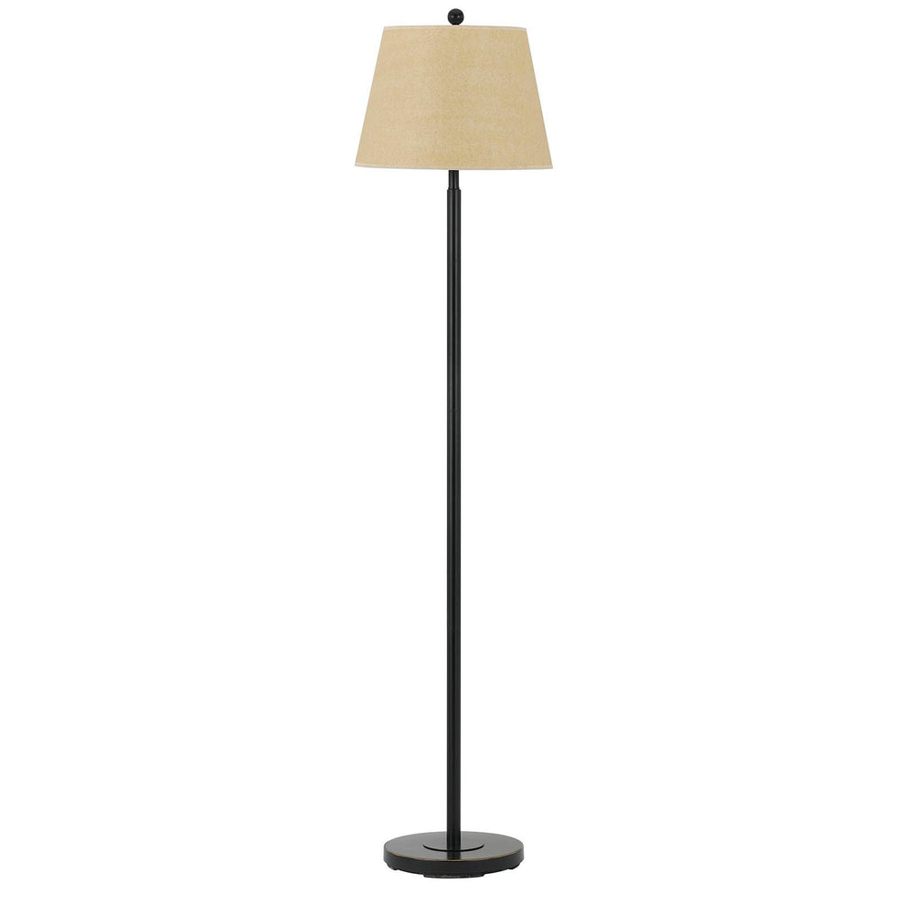Bronze Traditional Shaped Floor Lamp With Tan Square Shade By Homeroots | Floor Lamps | Modishstore - 6