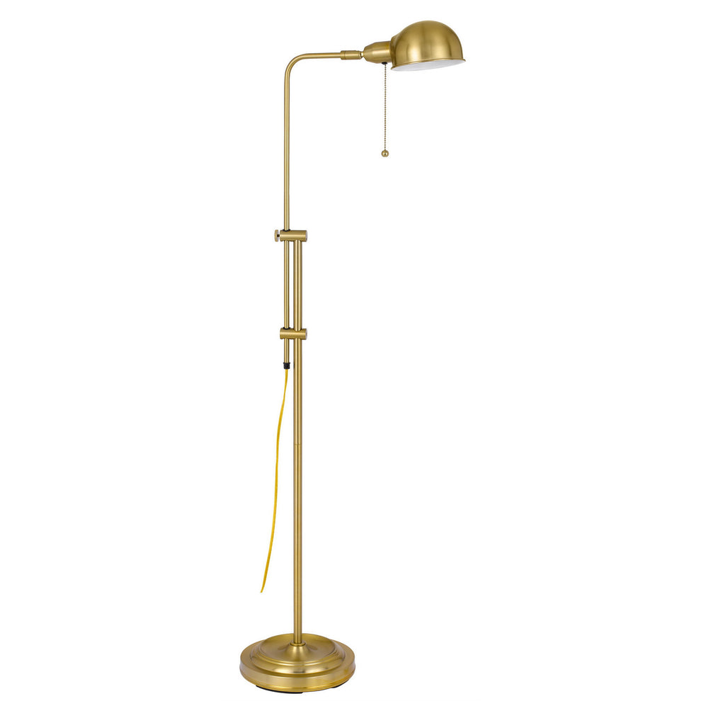 Brass Adjustable Floor Lamp With Bronze Dome Shade By Homeroots | Floor Lamps | Modishstore - 3