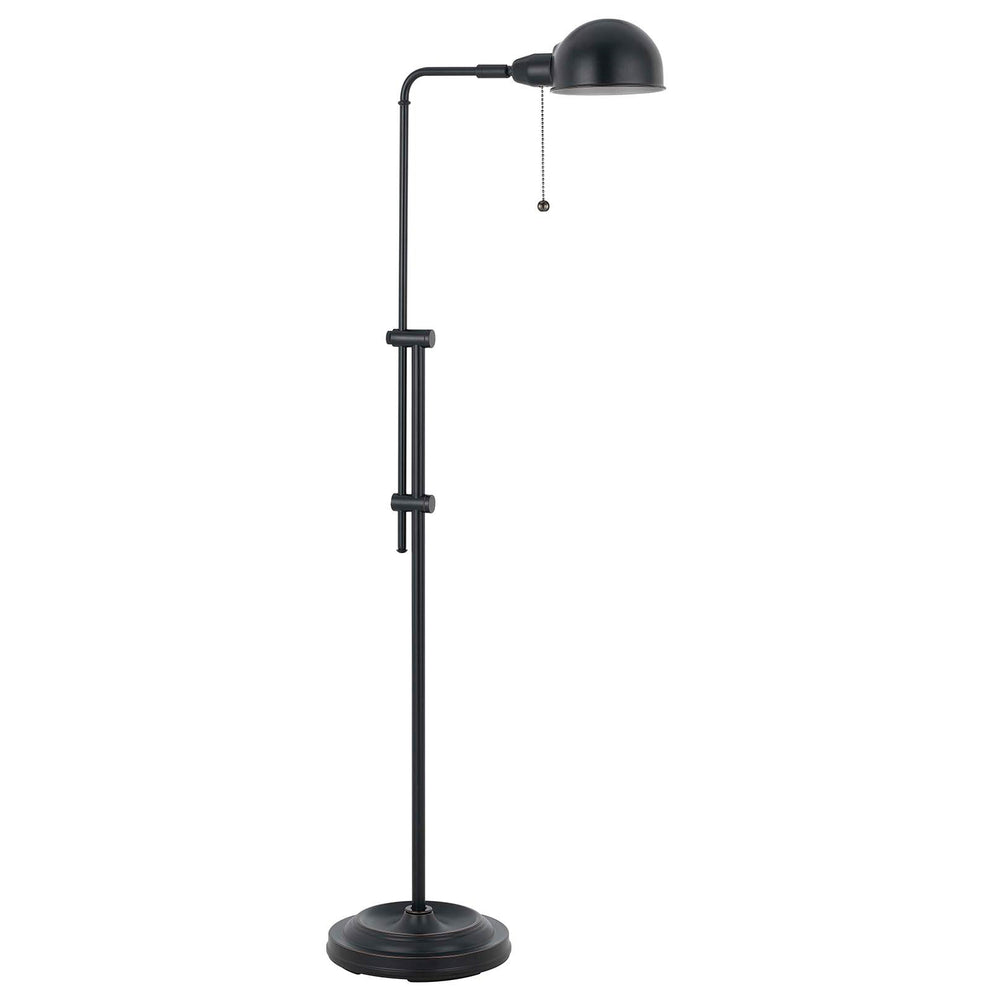 Bronze Adjustable Traditional Shaped Floor Lamp With Bronze Dome Shade By Homeroots | Floor Lamps | Modishstore - 2