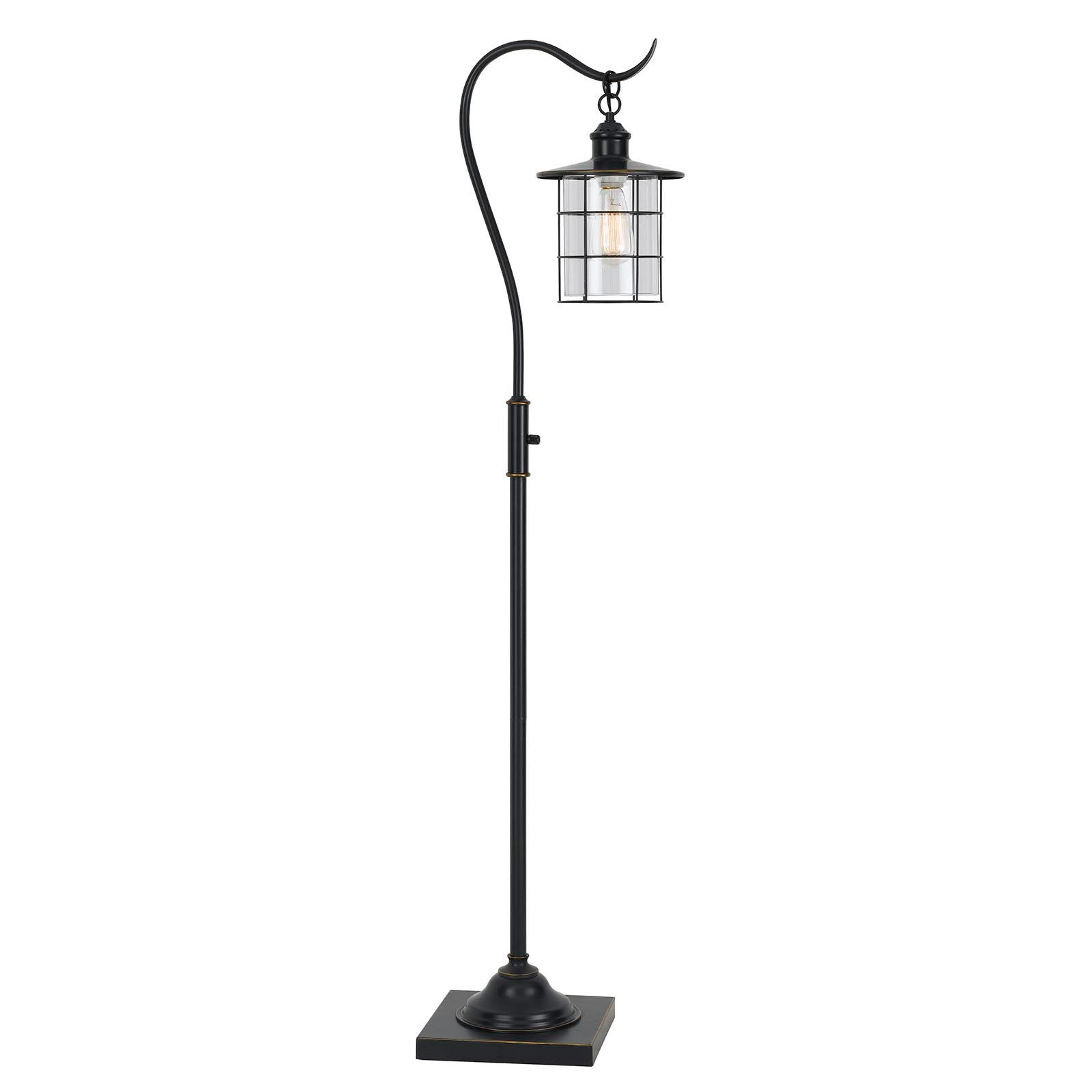 Antiqued Bronze Lantern Style Floor Lamp
