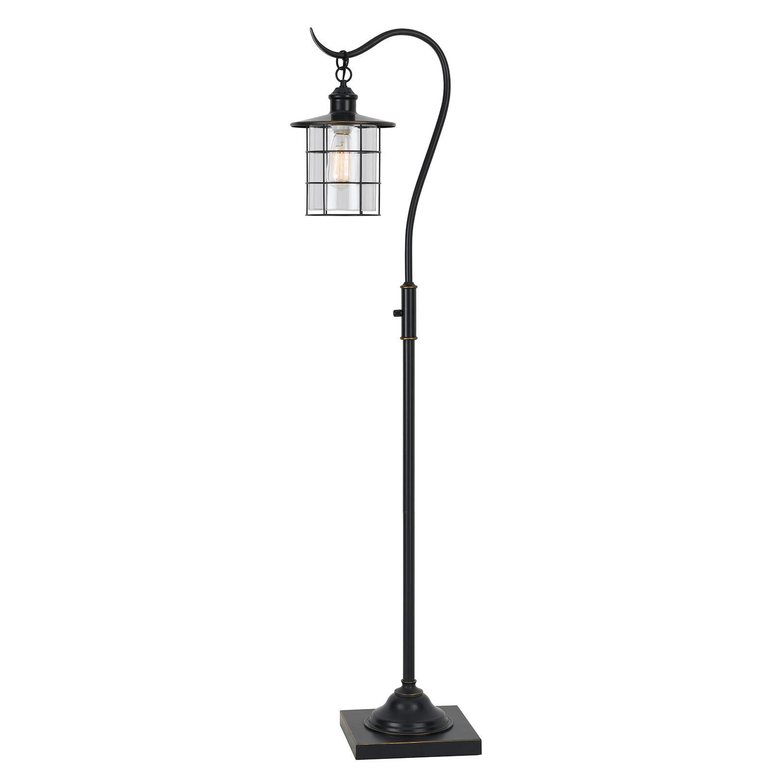 Antiqued Bronze Lantern Style Floor Lamp - Thumbnail 2