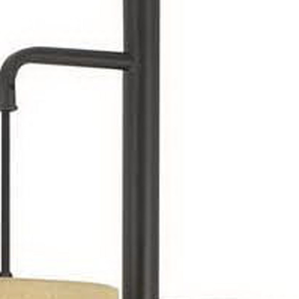 Bronze Three Light Traditional Shaped Floor Lamp With Beige Drum Shade By Homeroots | Floor Lamps | Modishstore - 4