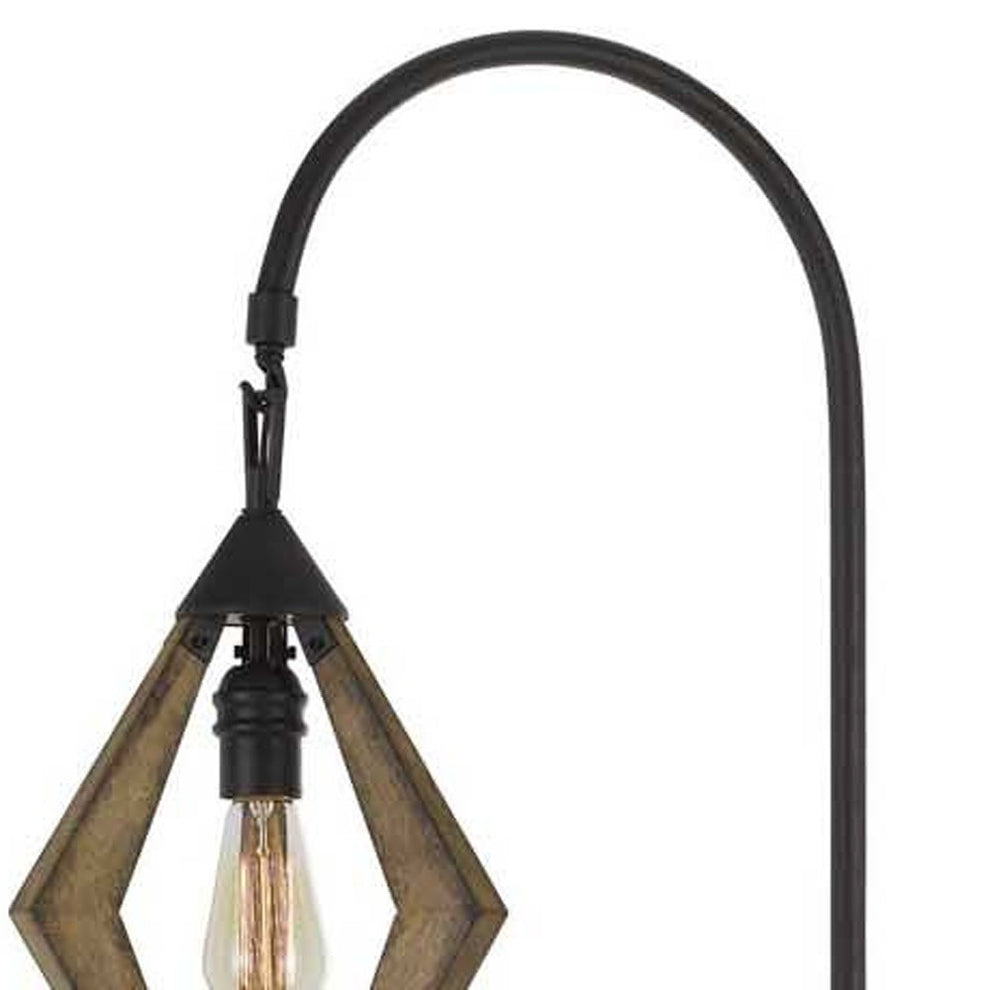Black Traditional Shaped Floor Lamp By Homeroots | Floor Lamps | Modishstore - 5