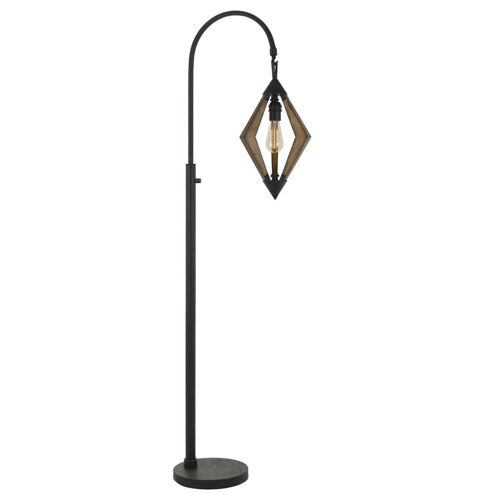Black Traditional Shaped Floor Lamp By Homeroots | Floor Lamps | Modishstore - 2