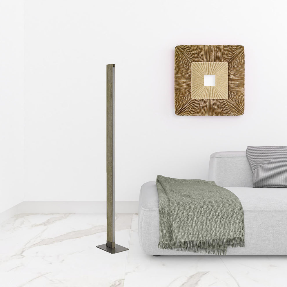 Brown Led Traditional Shaped Floor Lamp By Homeroots | Floor Lamps | Modishstore - 2