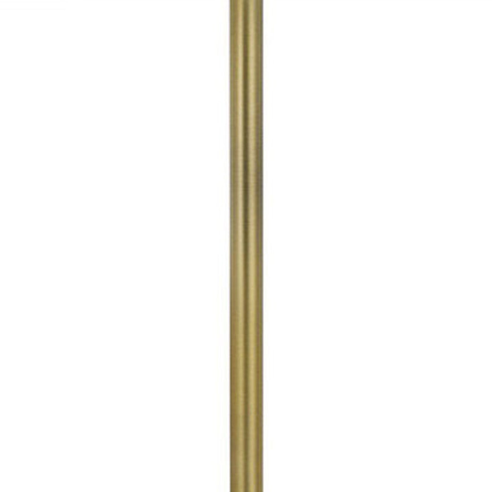 Nickel Tray Table Floor Lamp With White Drum Shade By Homeroots | Floor Lamps | Modishstore - 5