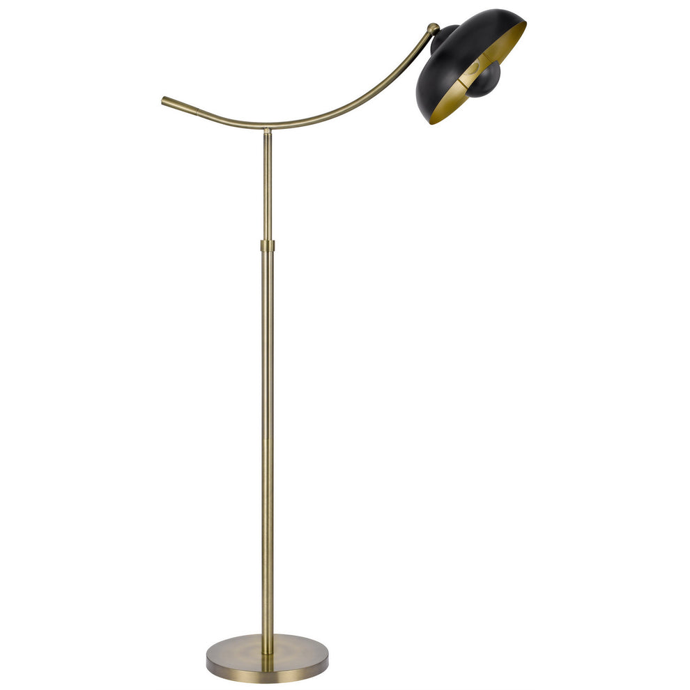 Bronze Adjustable Arc Floor Lamp With Bronze Dome Shade By Homeroots | Floor Lamps | Modishstore - 6