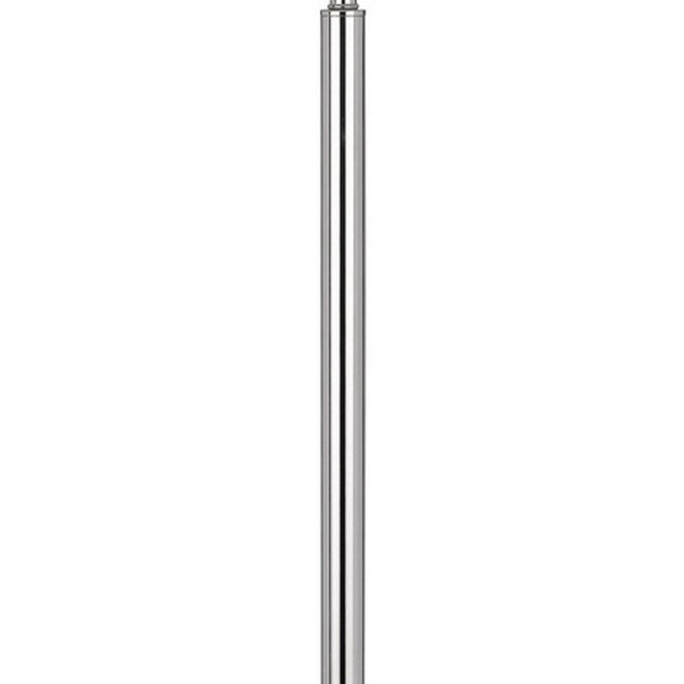 Chrome Tray Table Floor Lamp With White Square Shade By Homeroots | Floor Lamps | Modishstore - 4