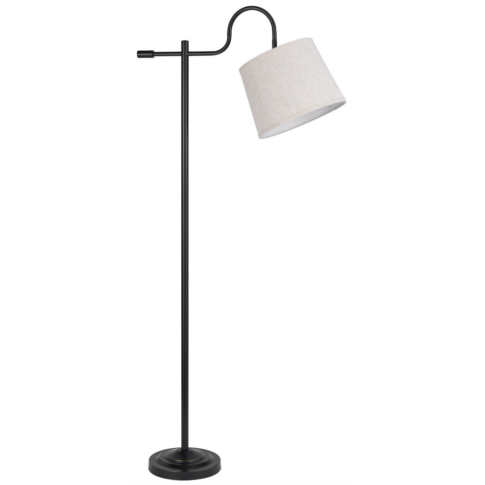 Bronze Adjustable Traditional Shaped Floor Lamp With Gray Square Shade By Homeroots | Floor Lamps | Modishstore - 6