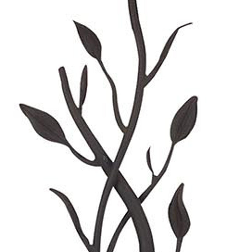 Grey Traditional Shaped Floor Lamp With Brown Bell Shade By Homeroots | Floor Lamps | Modishstore - 2