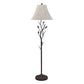Grey Traditional Shaped Floor Lamp With Brown Bell Shade By Homeroots | Floor Lamps | Modishstore - 3