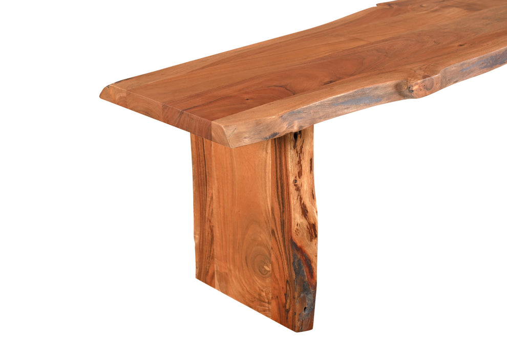 Natural Solid Wood Dining Bench By Homeroots | Benches | Modishstore - 4