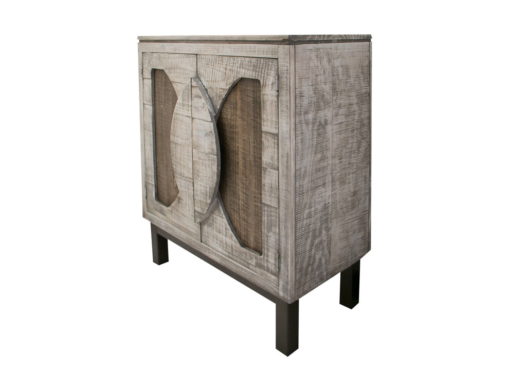 White Solid and Manufactured Wood Distressed Buffet Table By Homeroots | Sideboards | Modishstore - 2