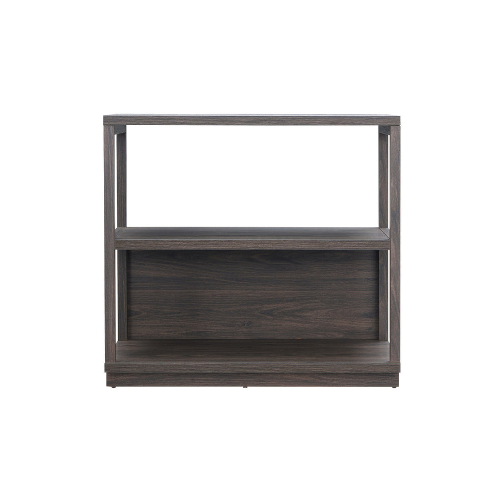 Brown Three Tier Standard Bookcase By Homeroots | Bookcases | Modishstore - 3