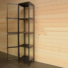 Miles Metal and Wood Cabinet By HomArt