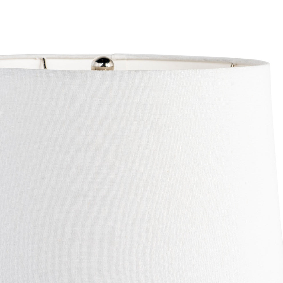 White and Gold Mercury Glass Table Lamp With White Cone Shade By Homeroots | Table Lamps | Modishstore - 8