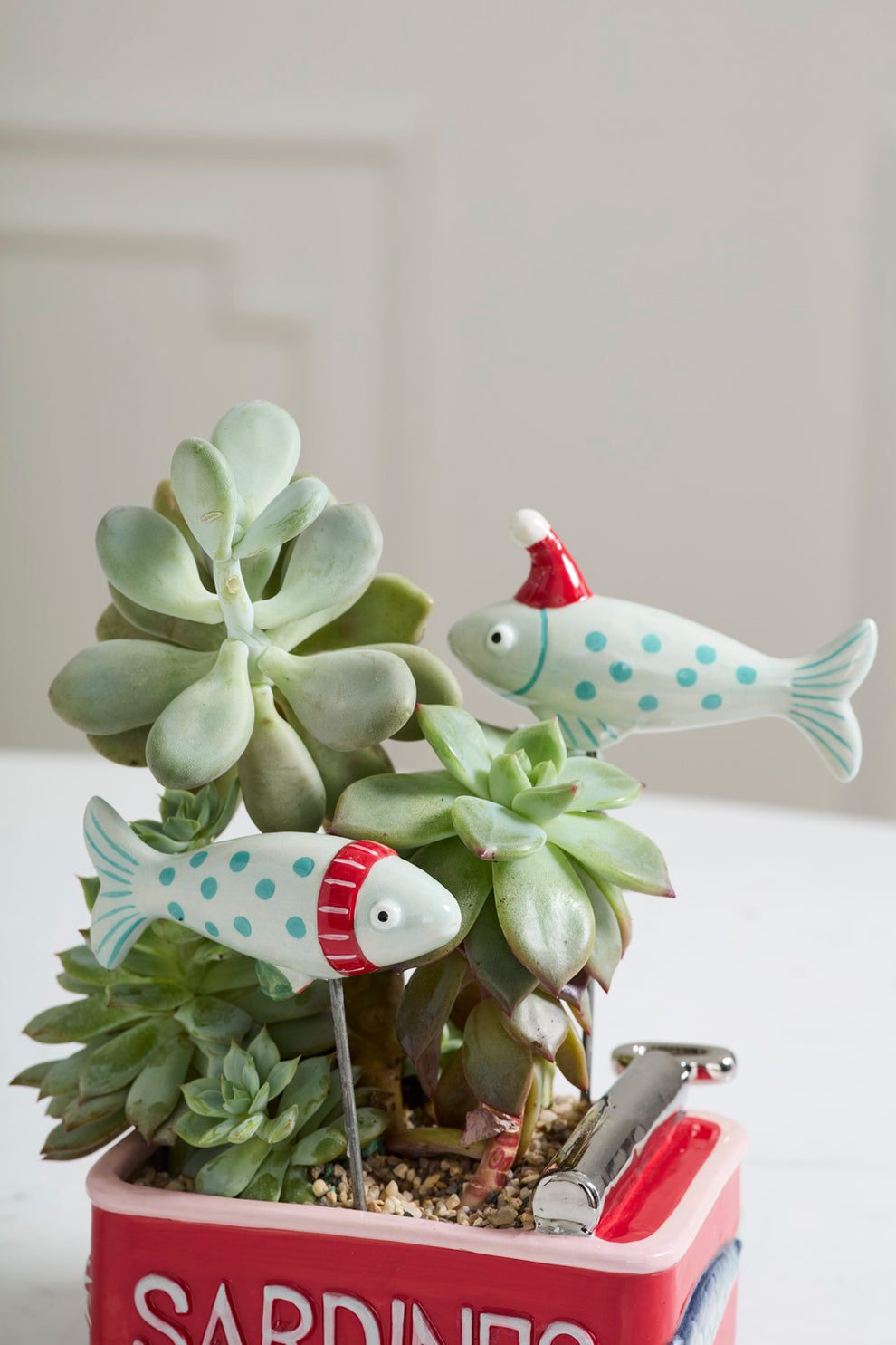 Festive Fish Plant Sticks Set of 6 By Accent Decor | Planters, Troughs & Cachepots | Modishstore - 6