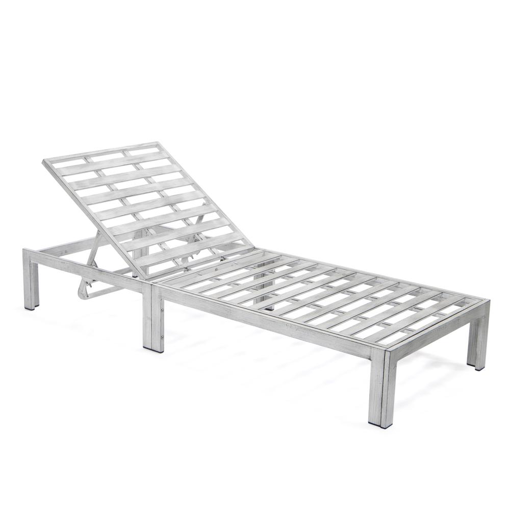 LeisureMod Chelsea Modern Outdoor Weathered Grey Chaise Lounge Chair Set of 2 With Side Table & Cushions | Outdoor Chaise Lounges | Modishstore - 18
