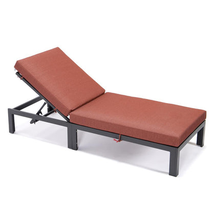 LeisureMod Chelsea Modern Outdoor Chaise Lounge Chair With Cushions | Outdoor Chaise Lounges | Modishstore - 16
