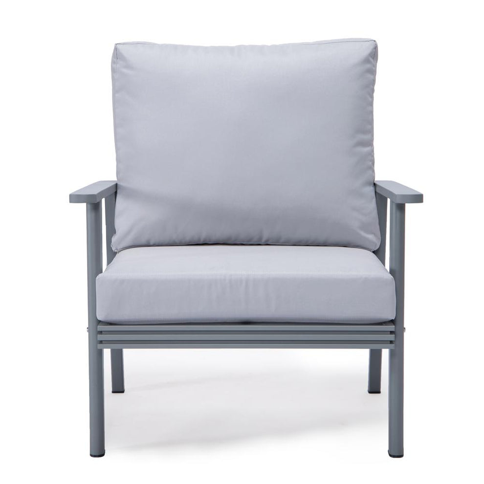 LeisureMod Walbrooke Modern 3-Piece Outdoor Patio Set with Grey Aluminum Frame | Outdoor Sofas, Loveseats & Sectionals | Modishstore - 53