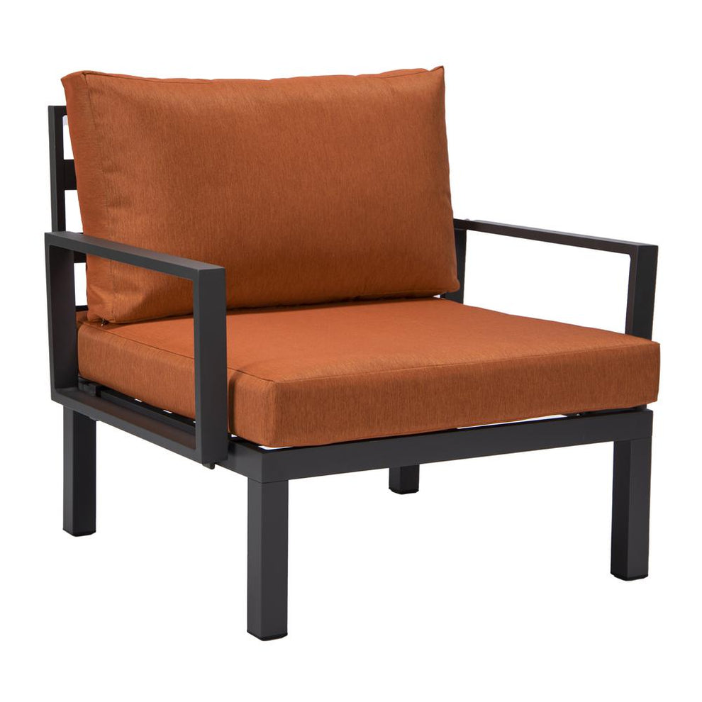 LeisureMod Hamilton 6-Piece Aluminum Patio Conversation Set With Cushions | Outdoor Sofas, Loveseats & Sectionals | Modishstore - 75