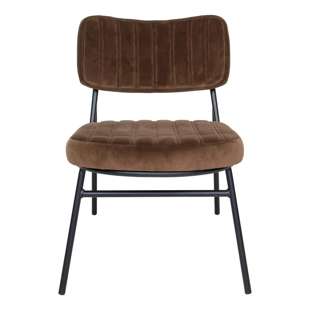 LeisureMod Marilane Velvet Accent Chair With Metal Frame Set of 2 | Accent Chairs | Modishstore - 2