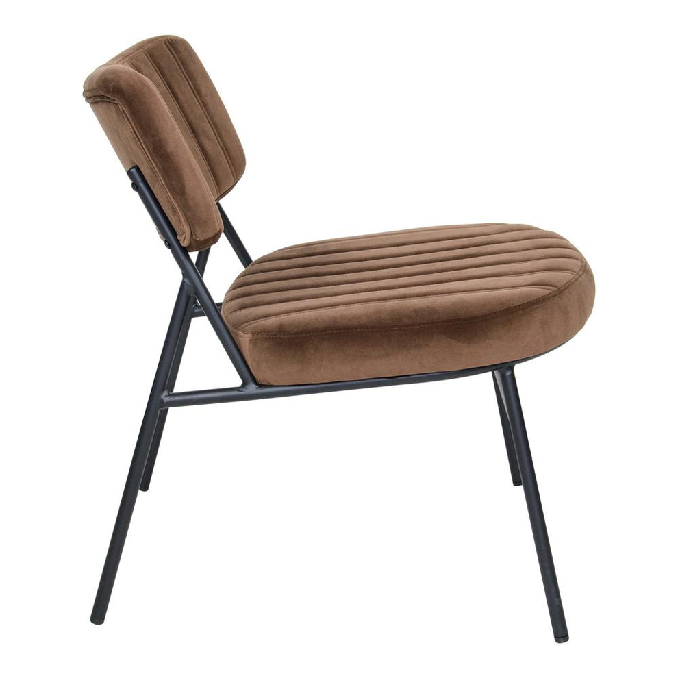 LeisureMod Marilane Velvet Accent Chair With Metal Frame Set of 2 | Accent Chairs | Modishstore - 6